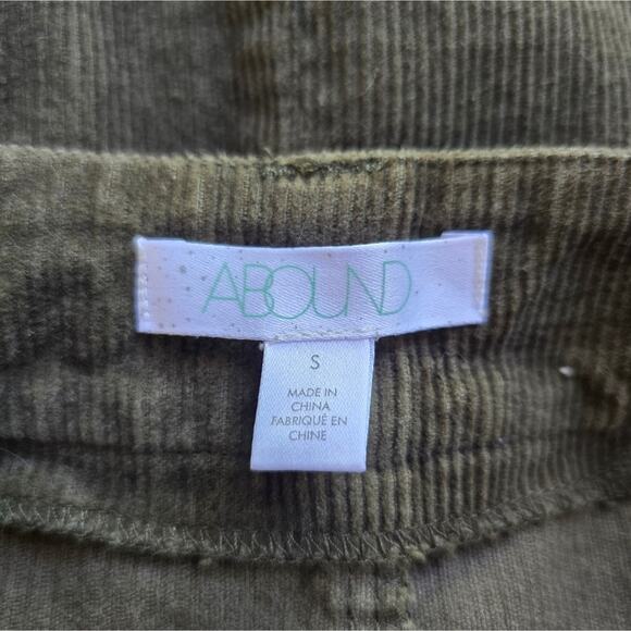 M Abound Womens Dark Green Corduroy Mini Skirt Size S Fall Snap Button Front - Picture 7 of 8